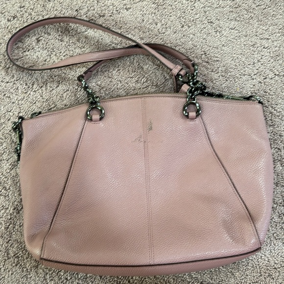 Coach Mauve Leather purse! Great color! - Picture 4 of 5